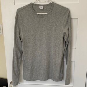 Reigning Champ Canada Lightweight Pima Cotton Grey Long Sleeved Top Small